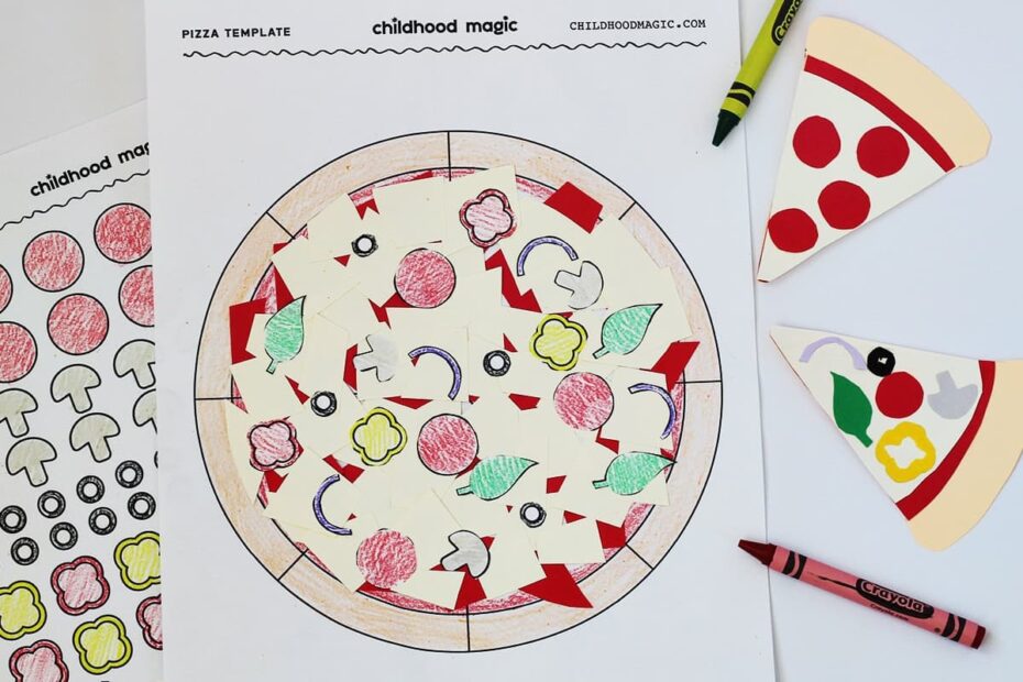 Paper Pizza Free Printable Template Childhood Magic