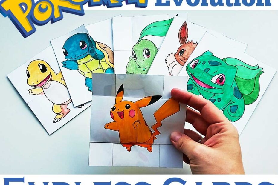 Paper Toys Pokemon Evolution ENDLESS CARDS Hattifant