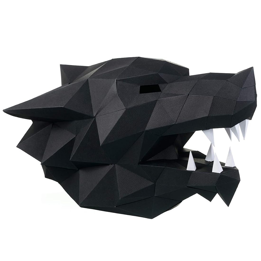 3d wolf head template puzzle