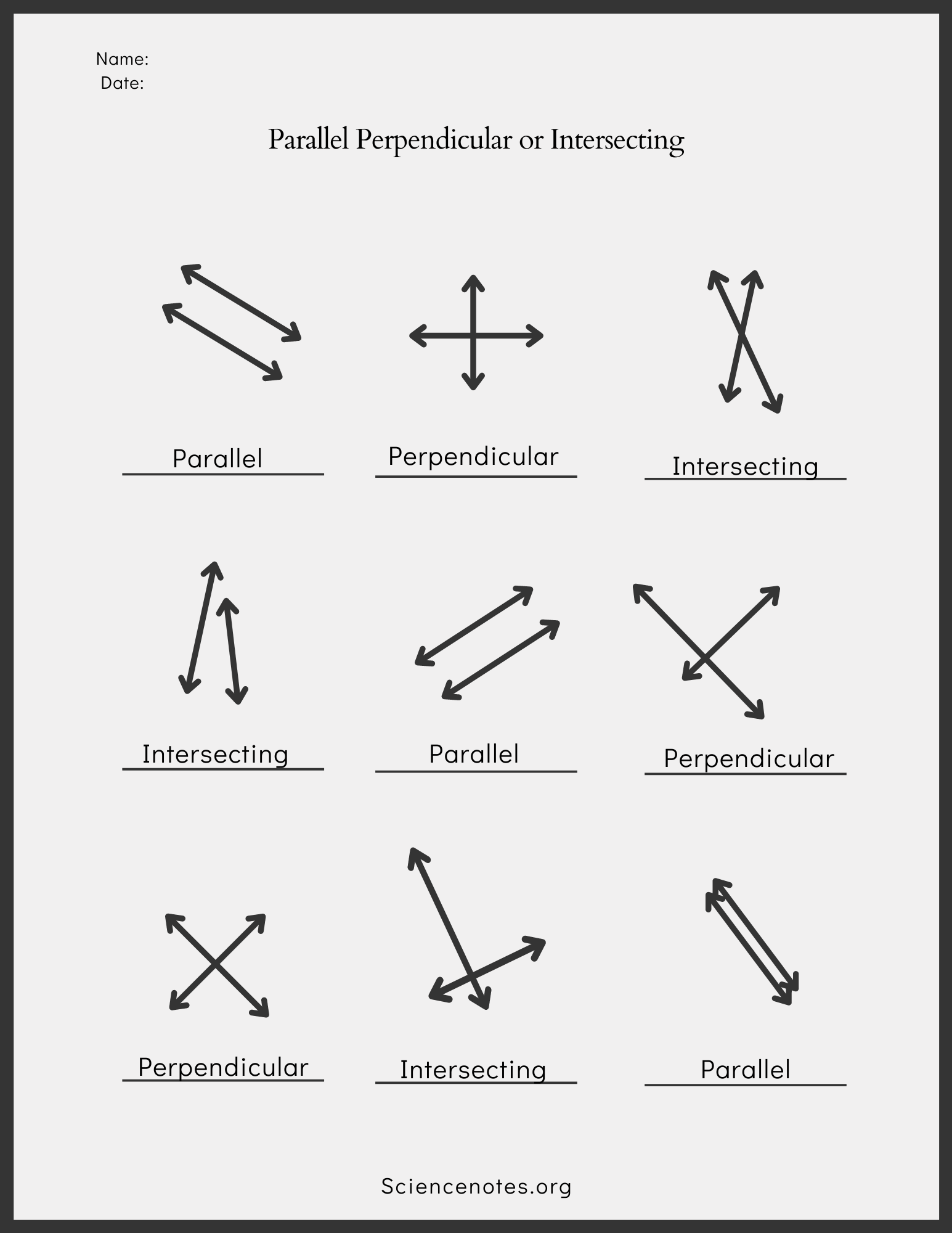 Parallel And Perpendicular Lines