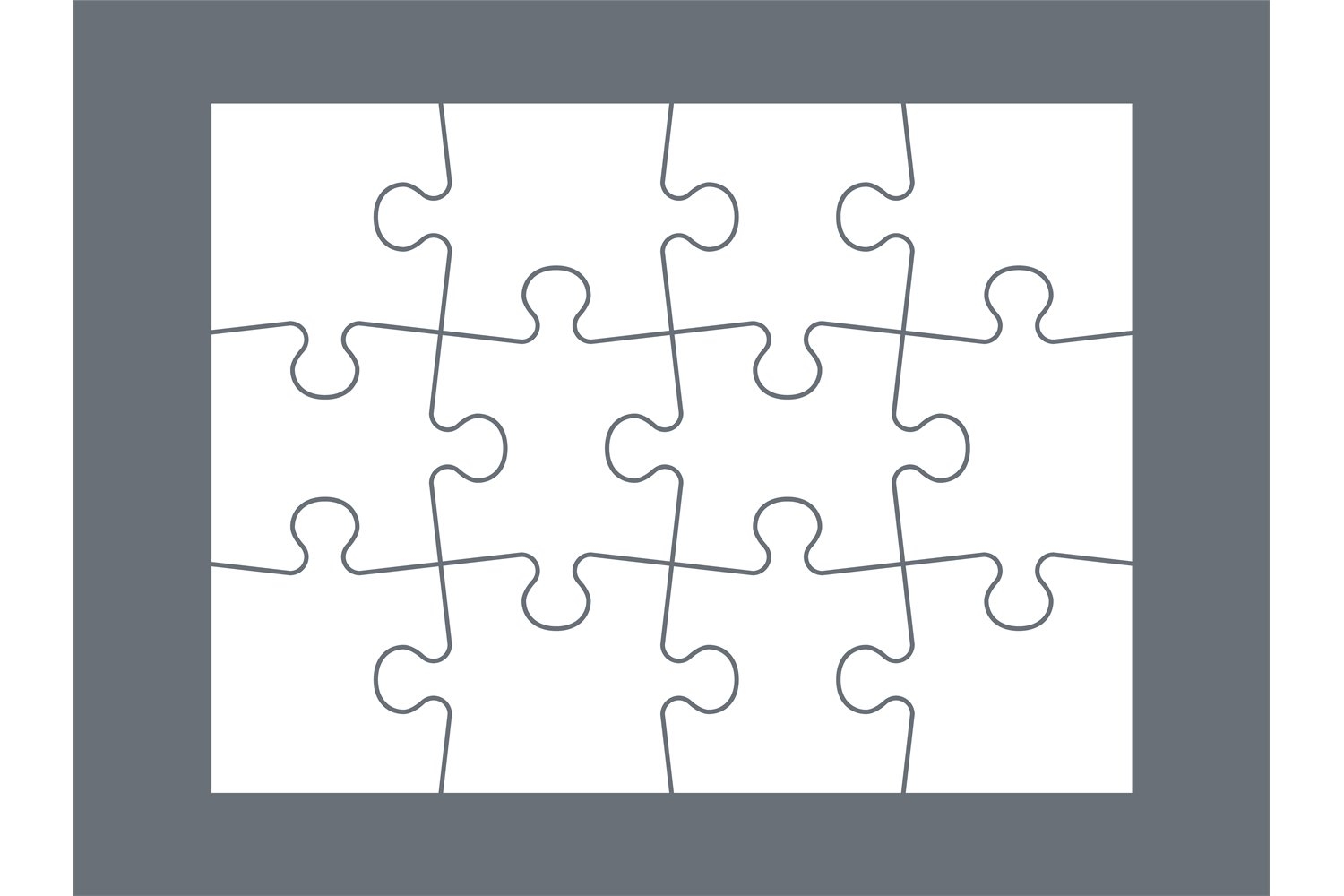 Parts Of Delicate White Jigsaw Infigraphic
