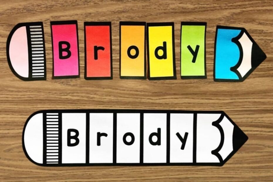 Pencil Names Puzzle Simply Kinder Plus