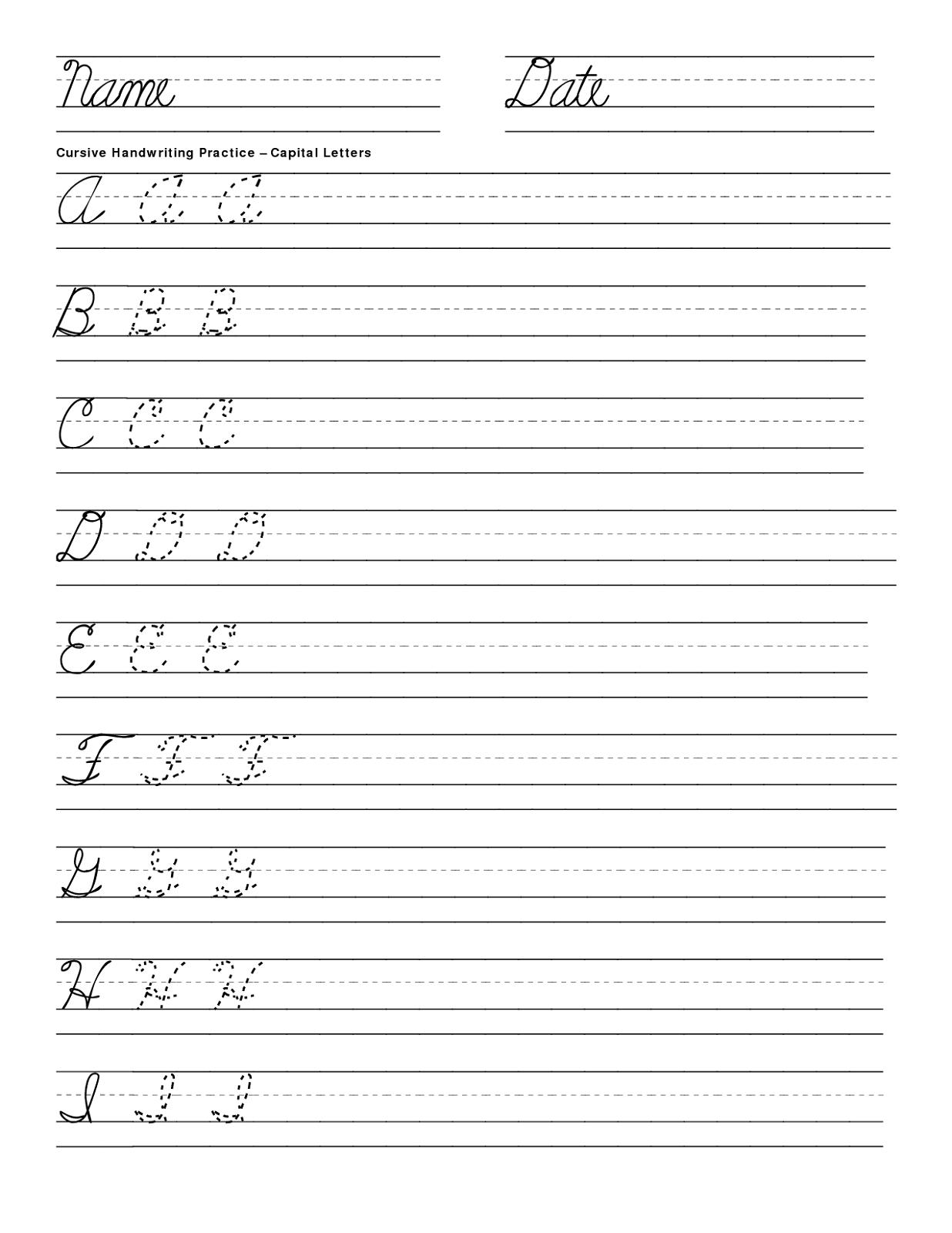 Penmanship Worksheets Printable Activity Shelter