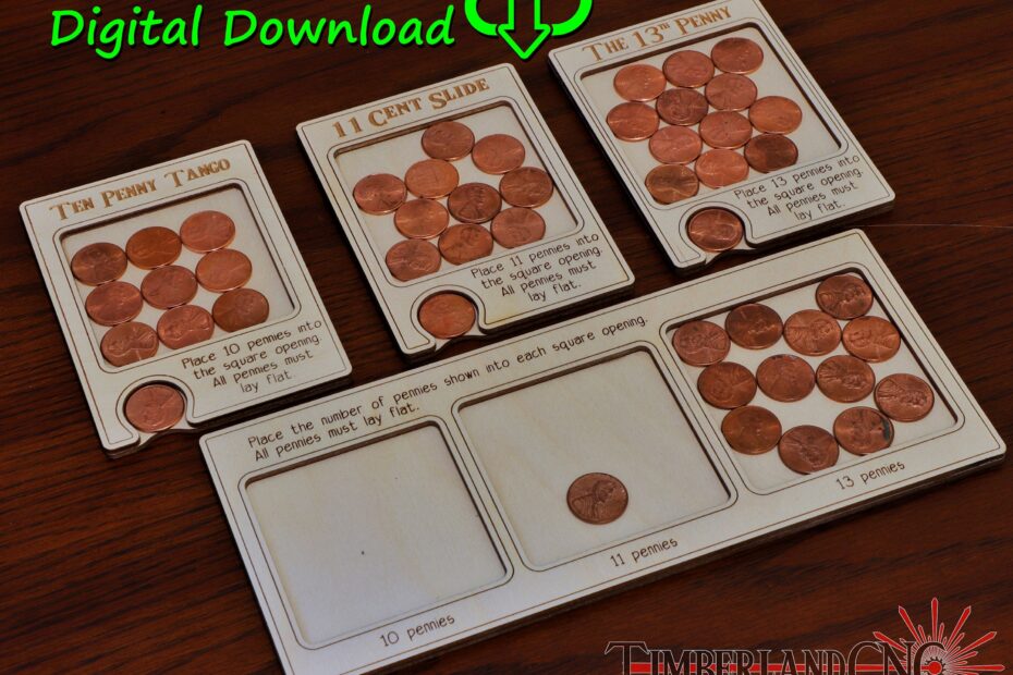 Penny Puzzle Circle Packing SVG Laser Cutting File Etsy
