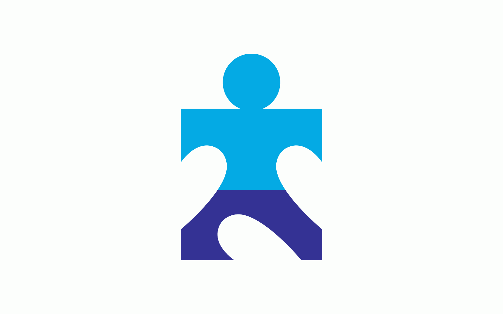 person puzzle template