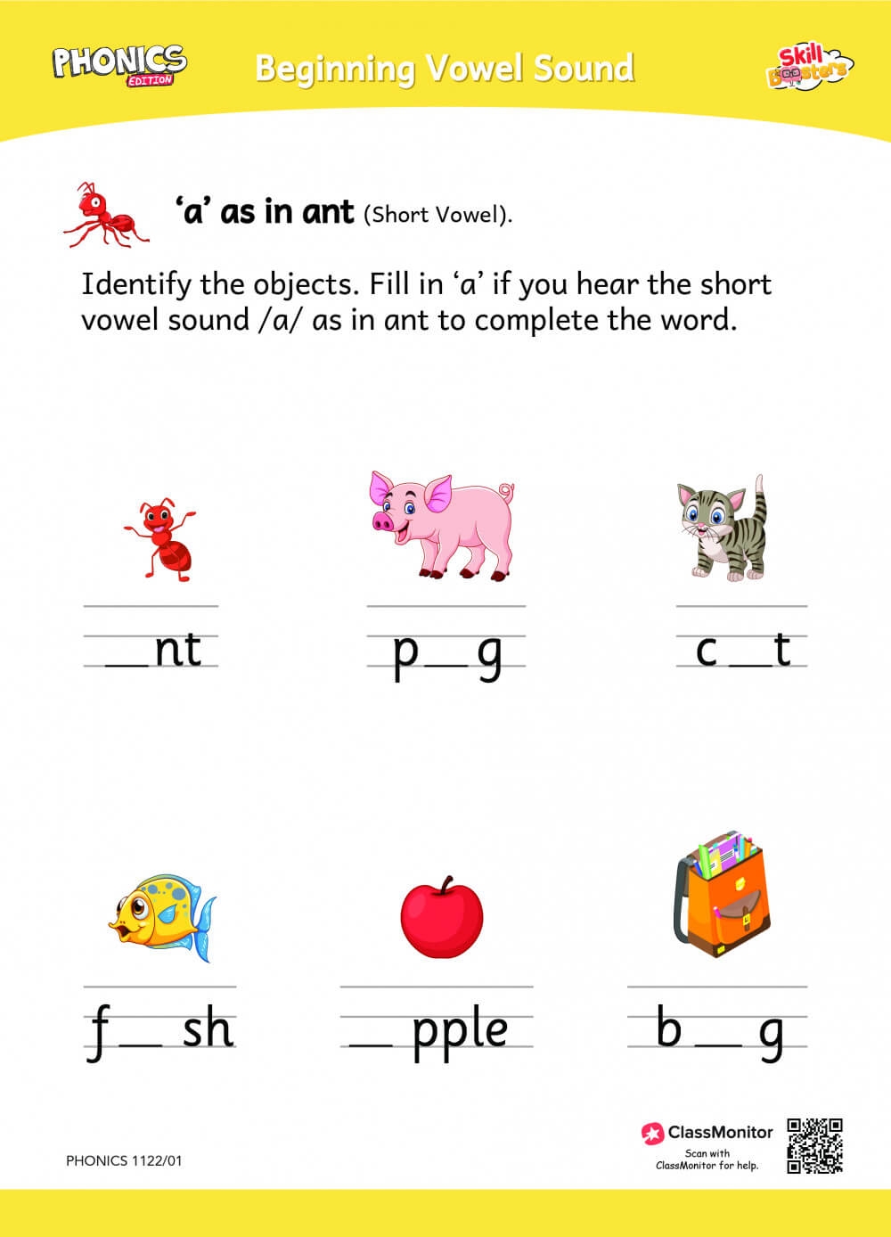beginning sounds worksheet