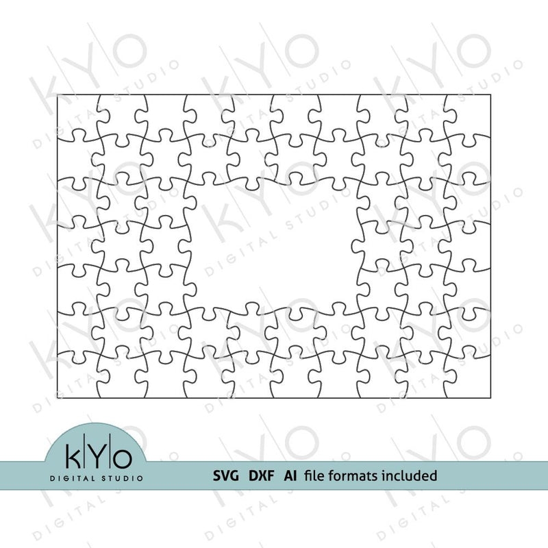 jigsaw puzzle template polarized