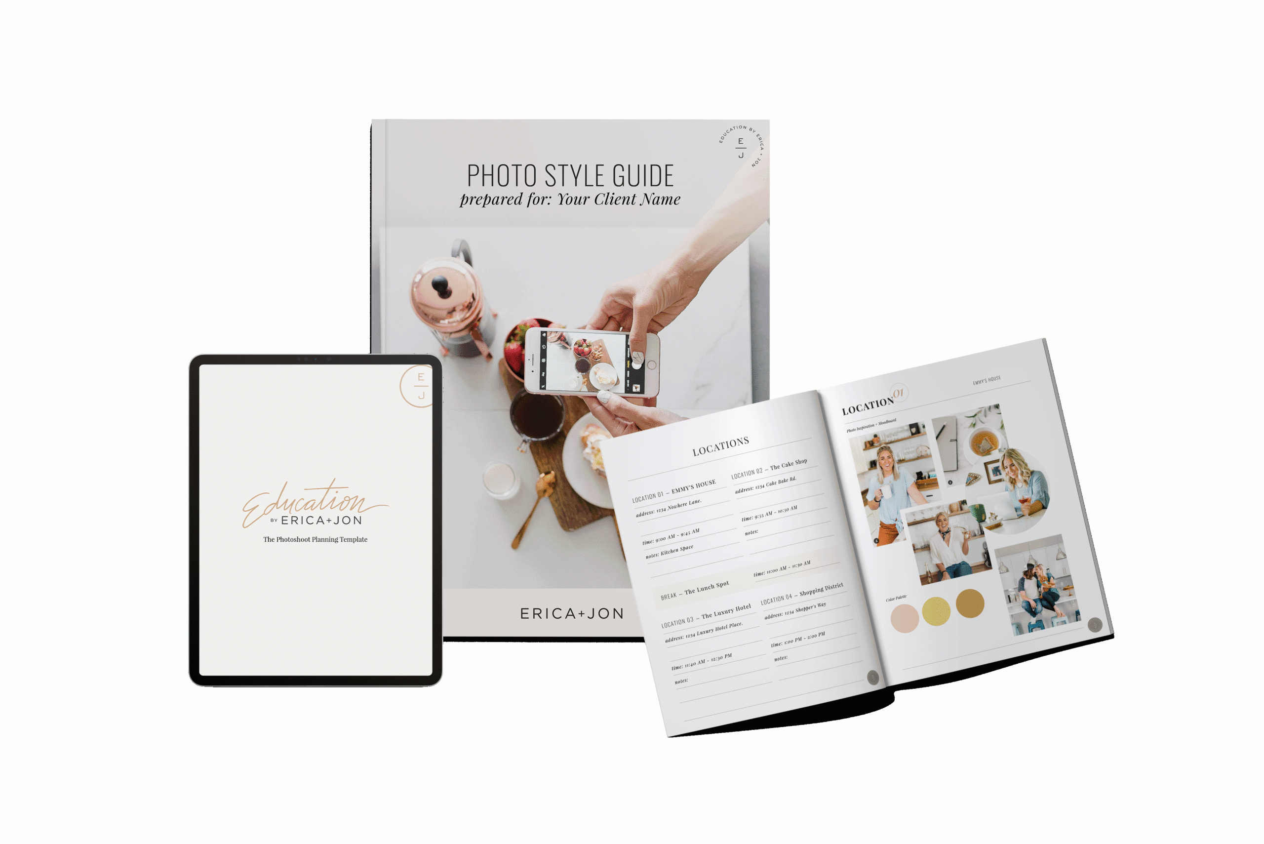 photoshoot planning template