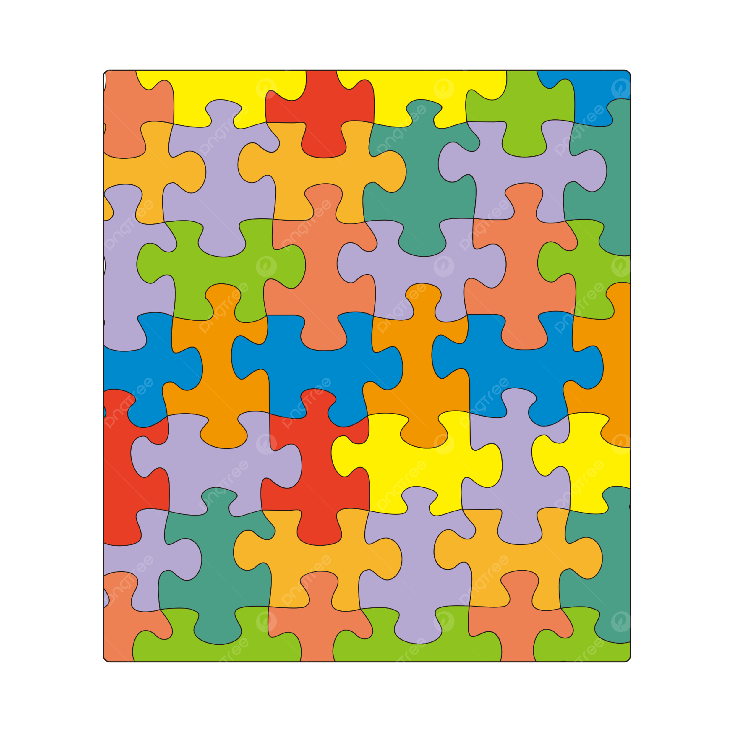 vector puzzle template free download