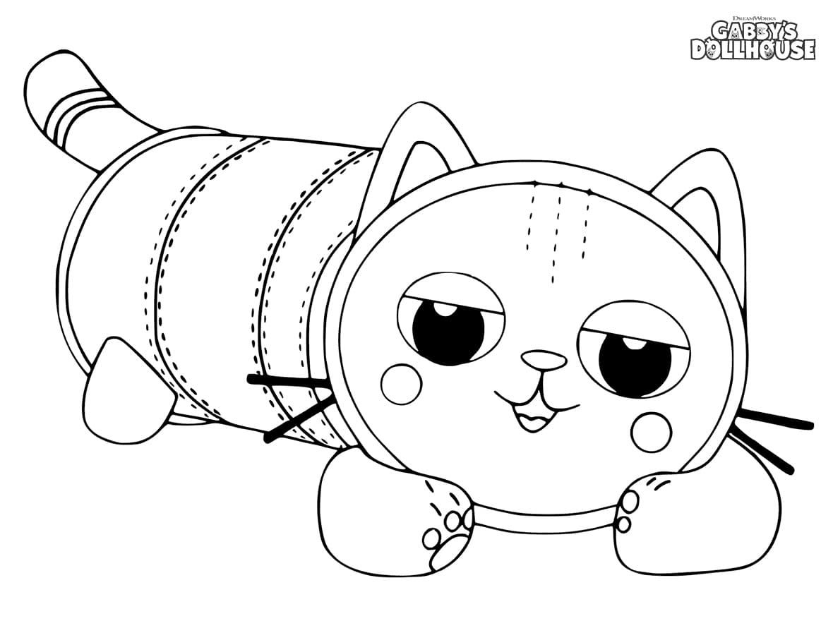 gabby cat coloring page