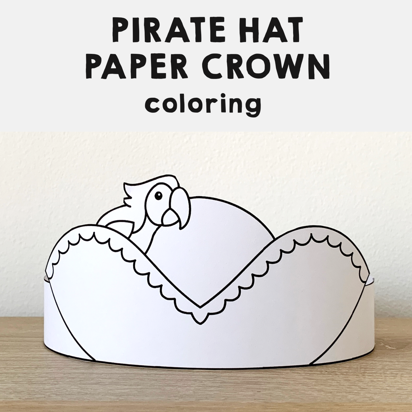 pirate hat template free printable