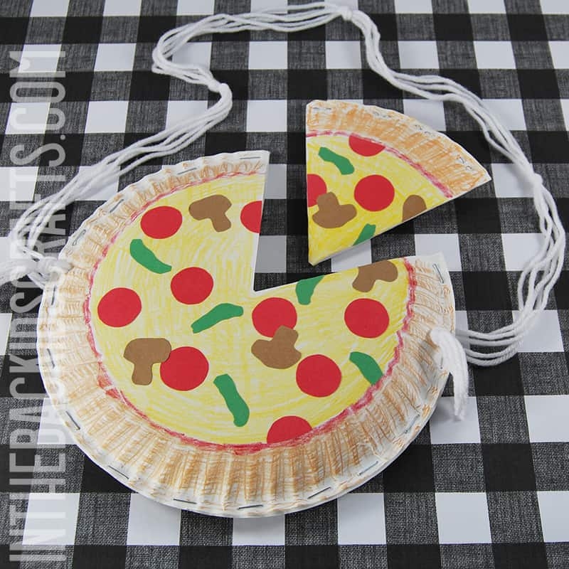 printable pizza craft template