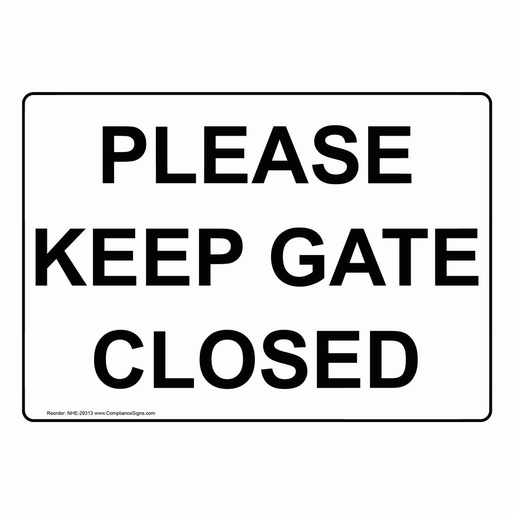 closed printable sign