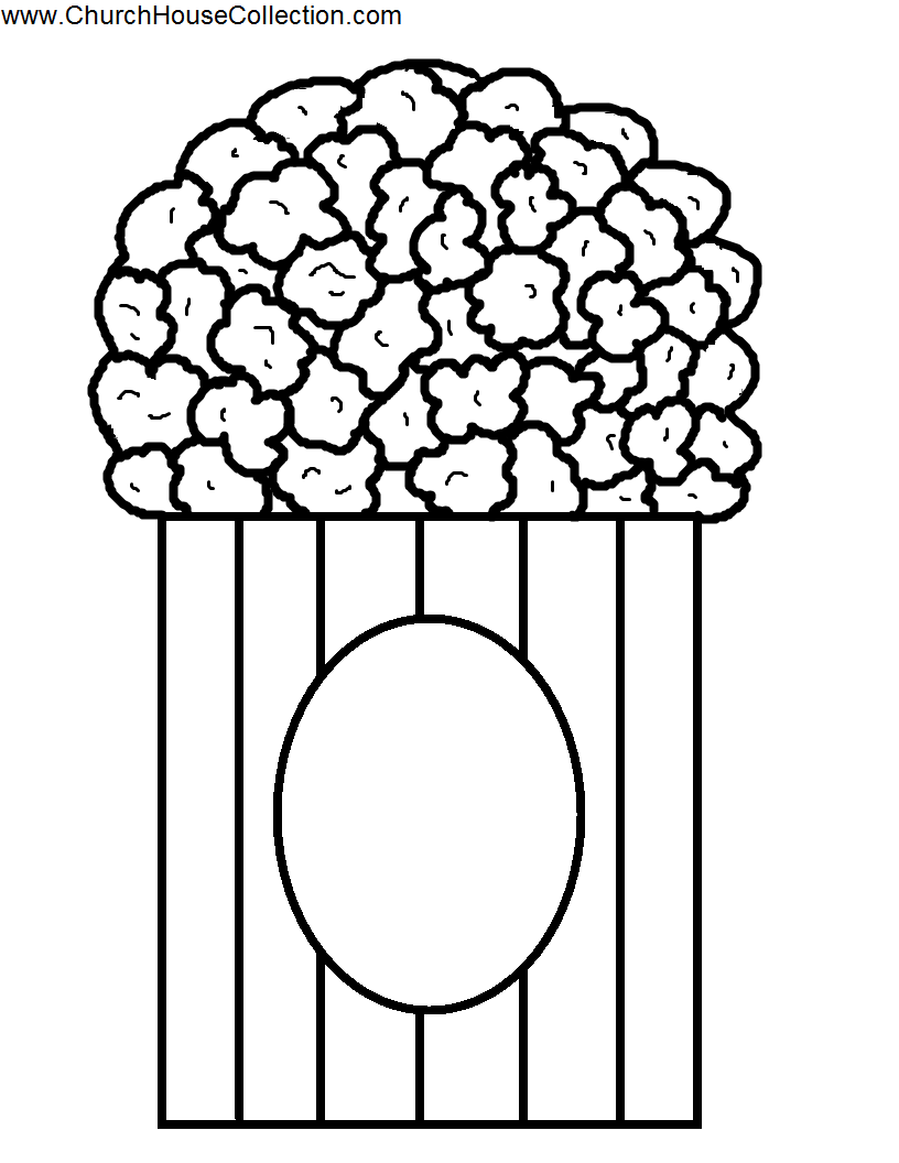 popcorn template printable