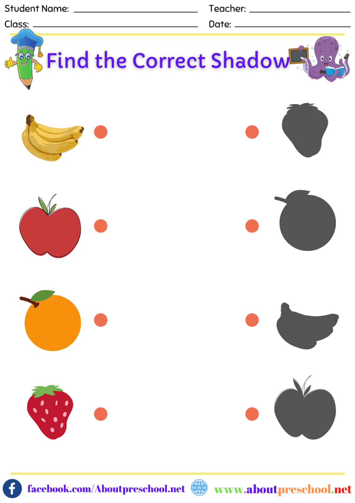 Preschool Matching Printables Archives Page 5 Of 8 About Preschool