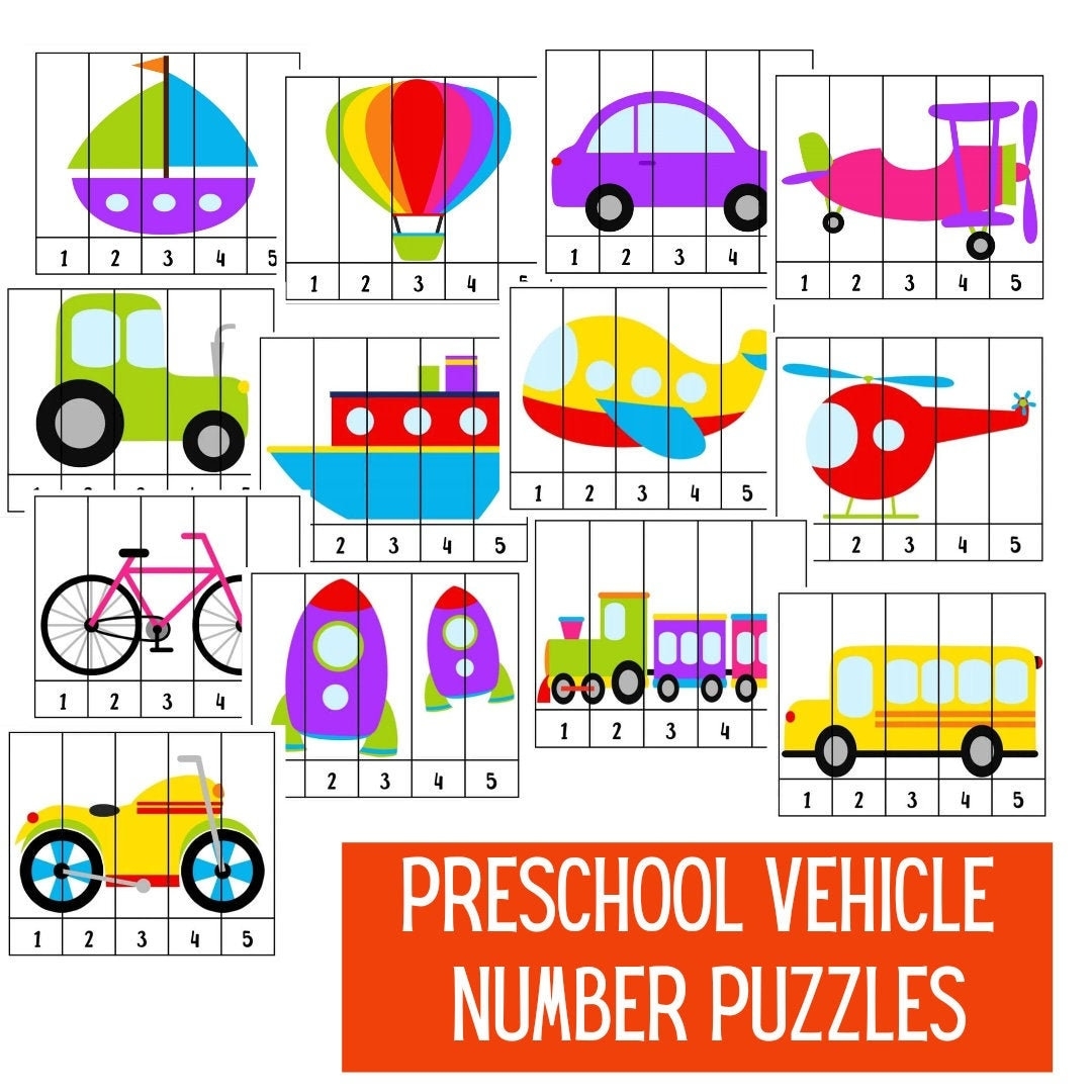 puzzle template preschool