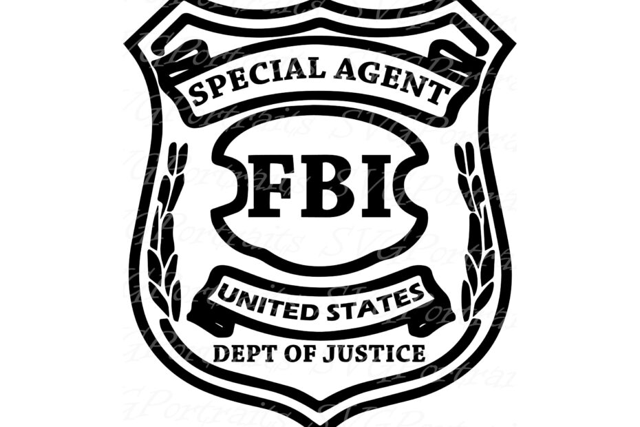 Pretend Fbi Badge SVG DXF PNG Pdf Jpg Eps Files Vector Police Badge Svg Fbi Badge Svg Cia Badge Svg