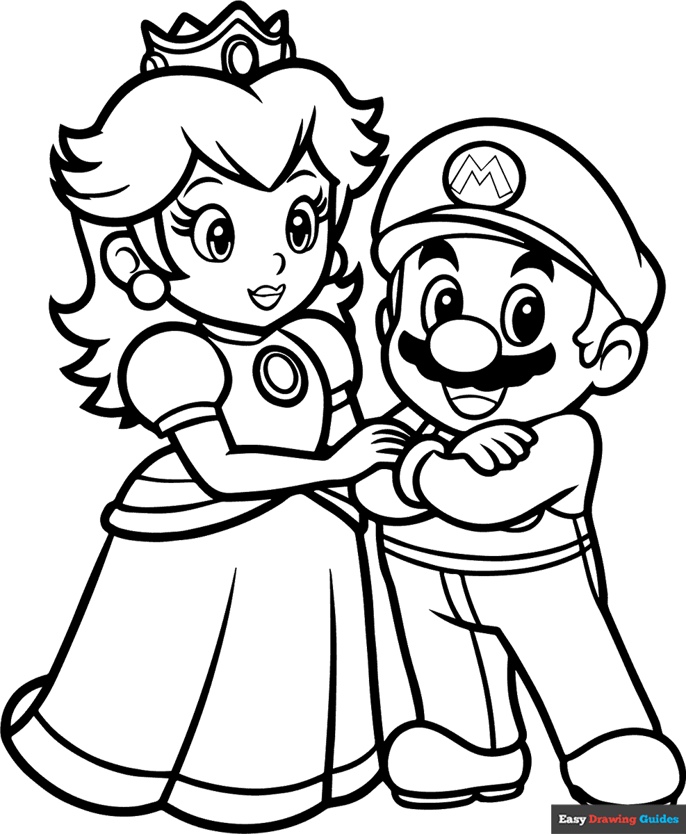 mario coloring pictures free