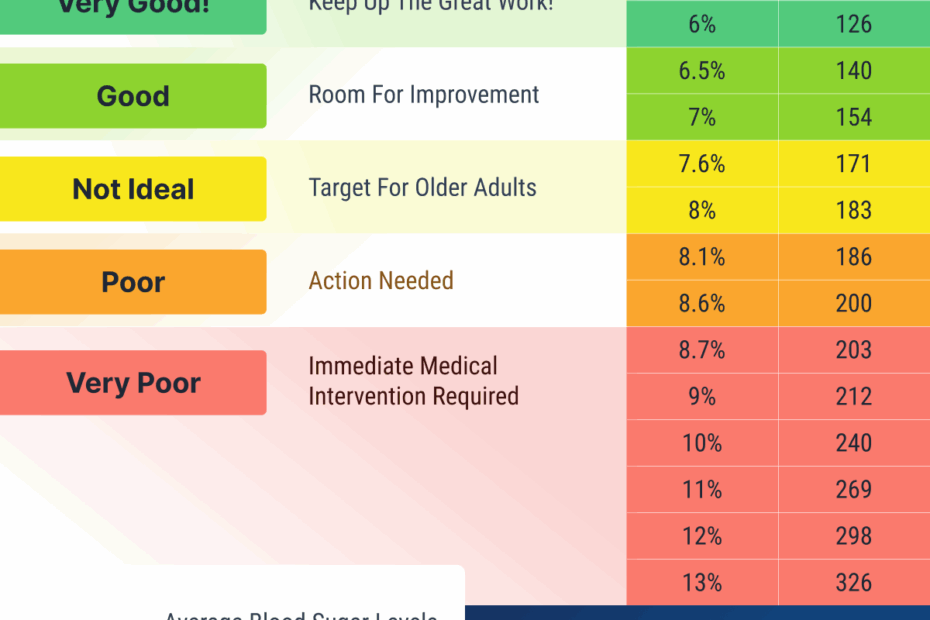 Printable A1c Chart mg dl And HbA1c CopilotIQ