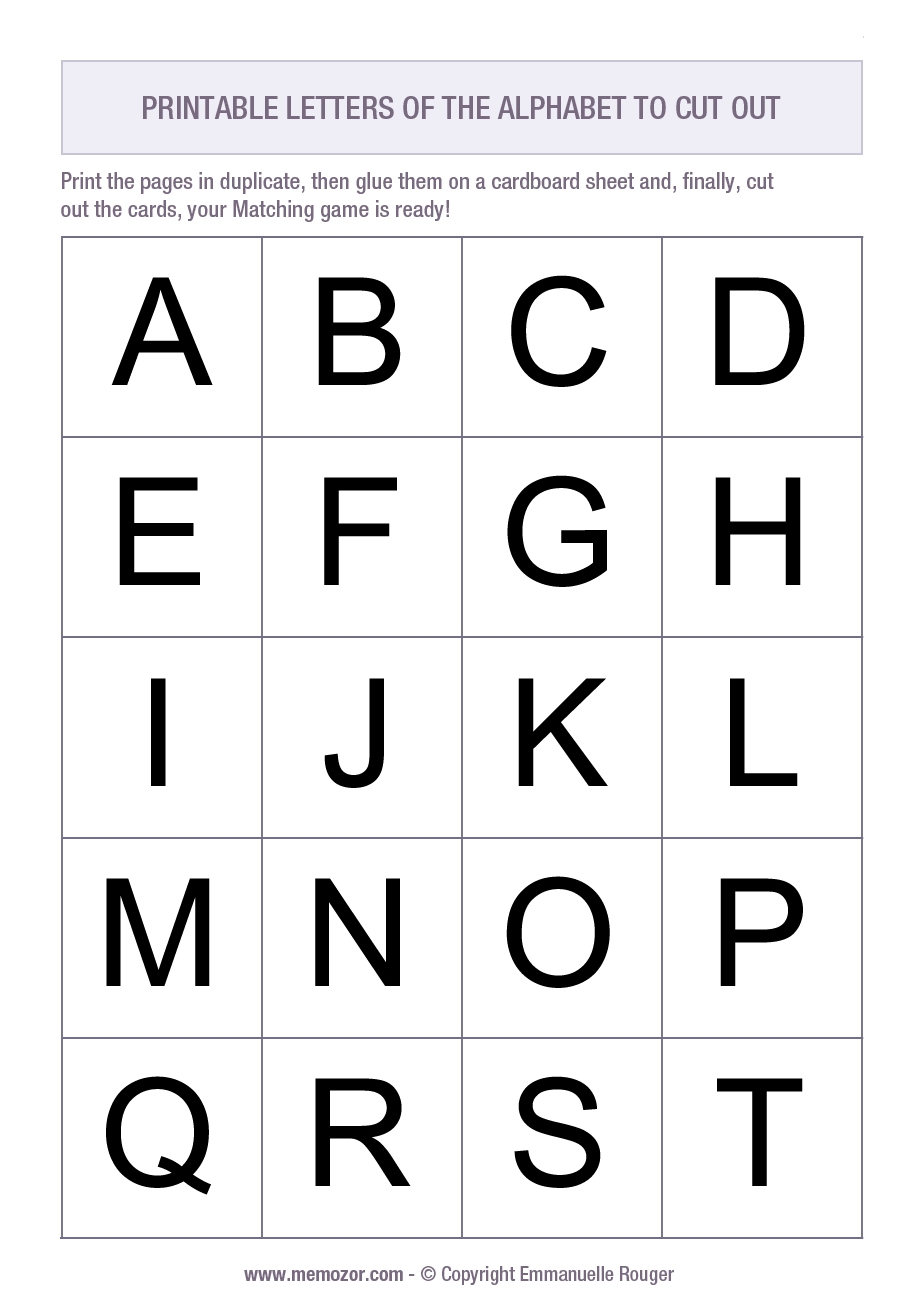 letter cut outs printable