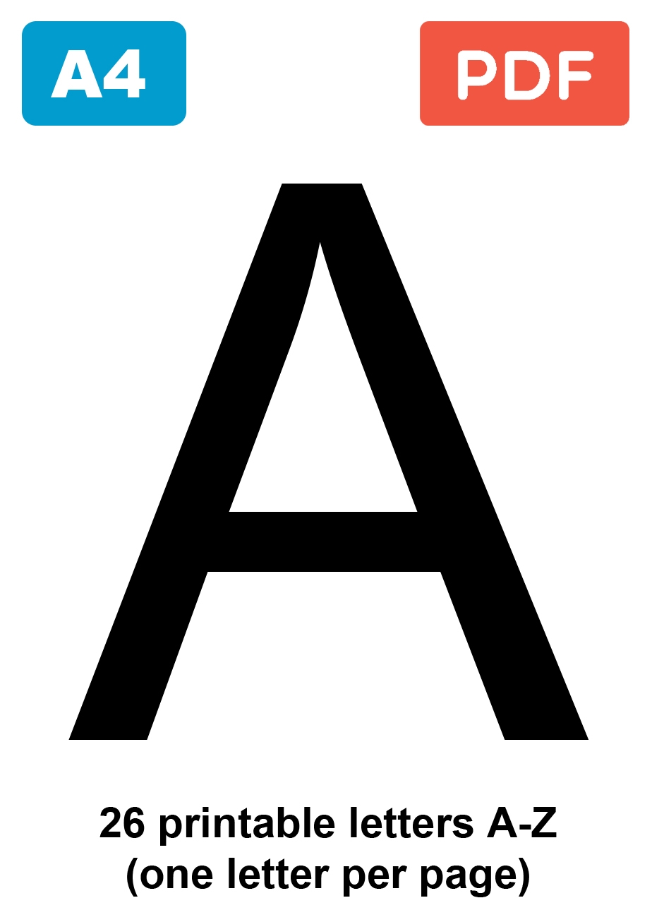 printable alphabet letter a