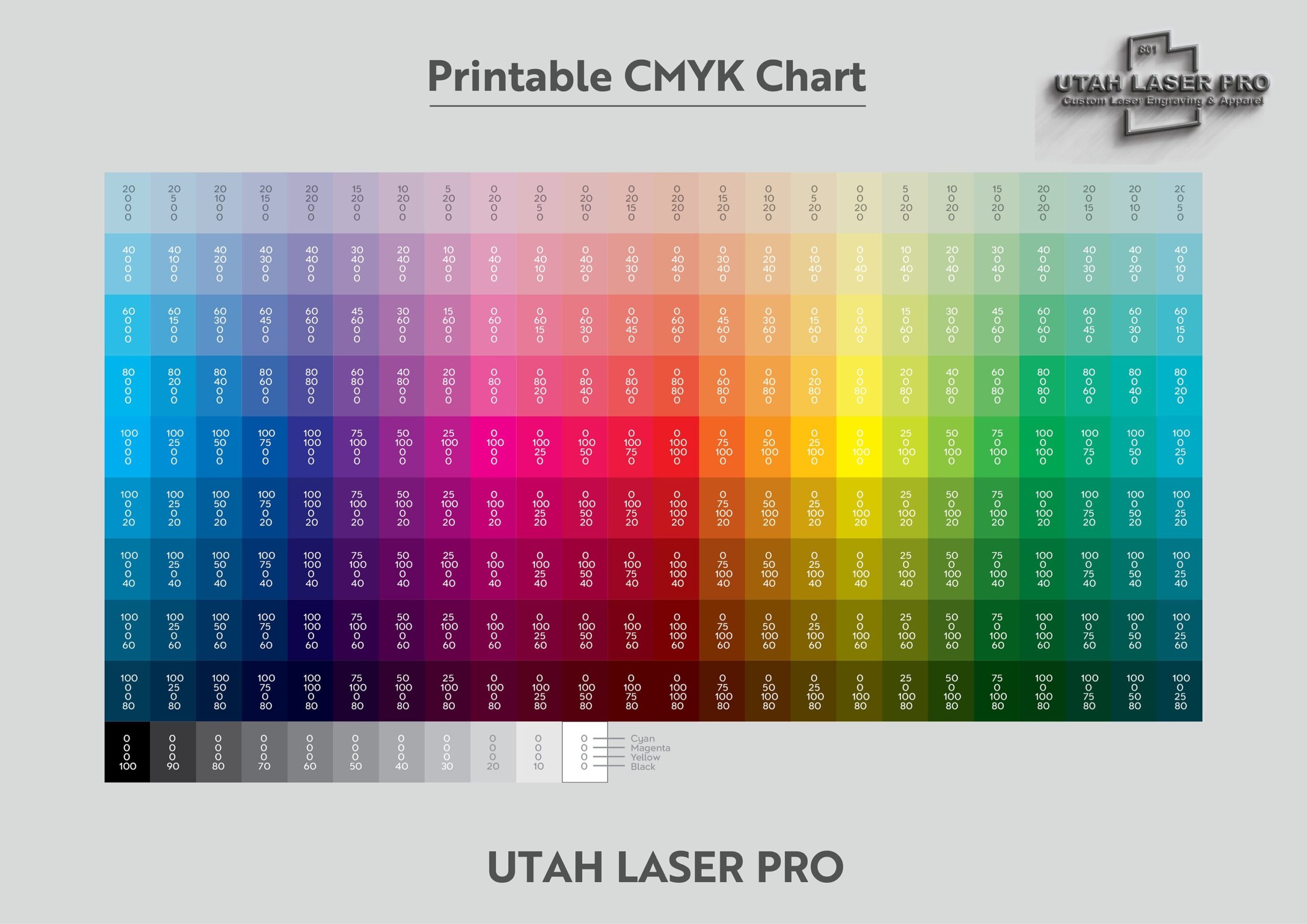 Printable Color Hex Chart Etsy