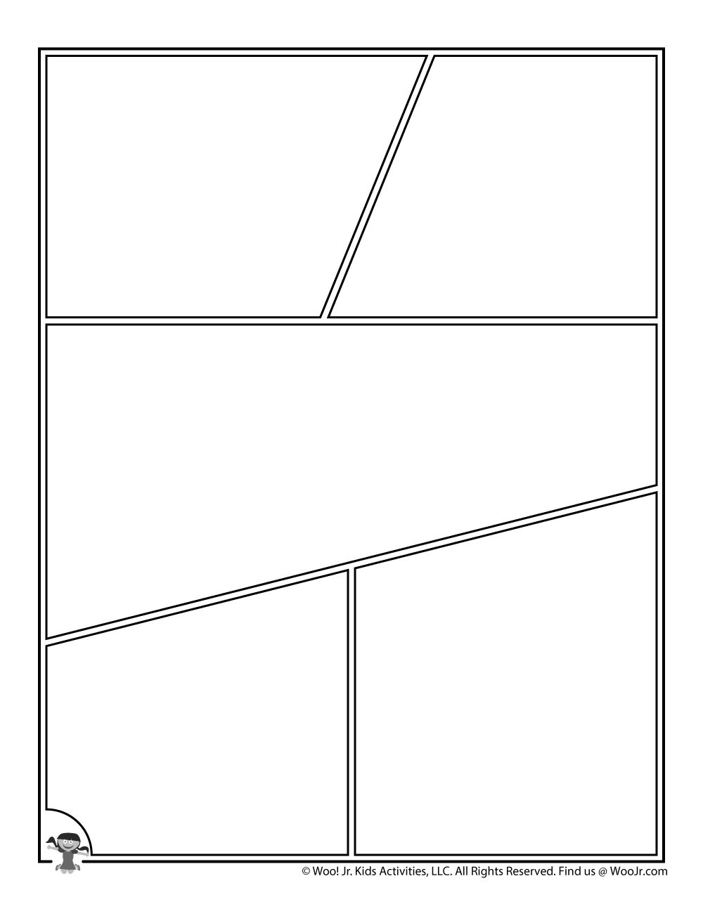 Printable Comic Book Pages Woo Jr Kids Activities Childrens Worksheets Library