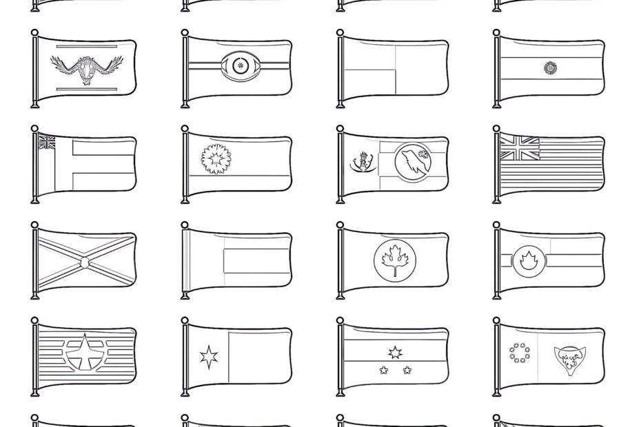 Printable Country Flags Coloring Pages Coloring Pages Mimi Panda