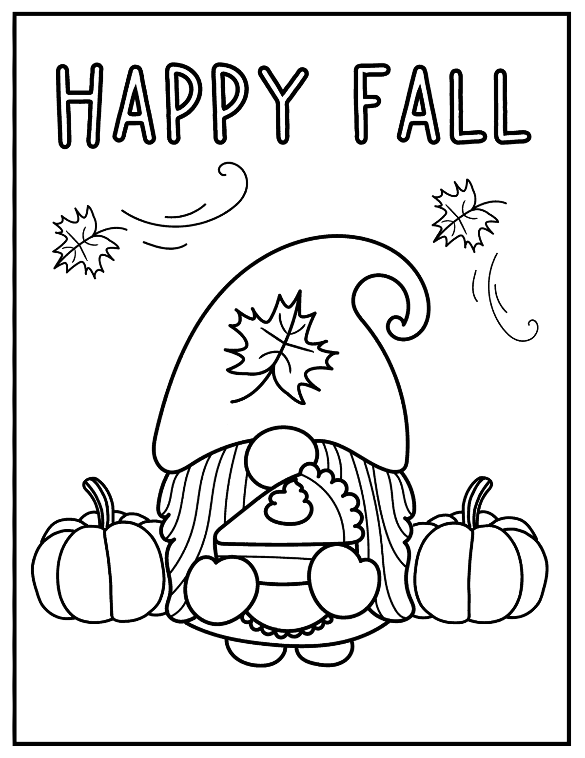 Printable Cute Fall Coloring Pages Crafty Morning Worksheets Library