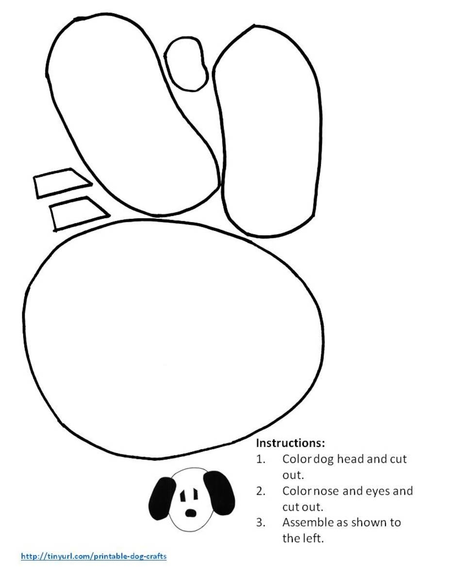 Printable Dog Patterns With Simple Shapes For Kids Crafts HubPages