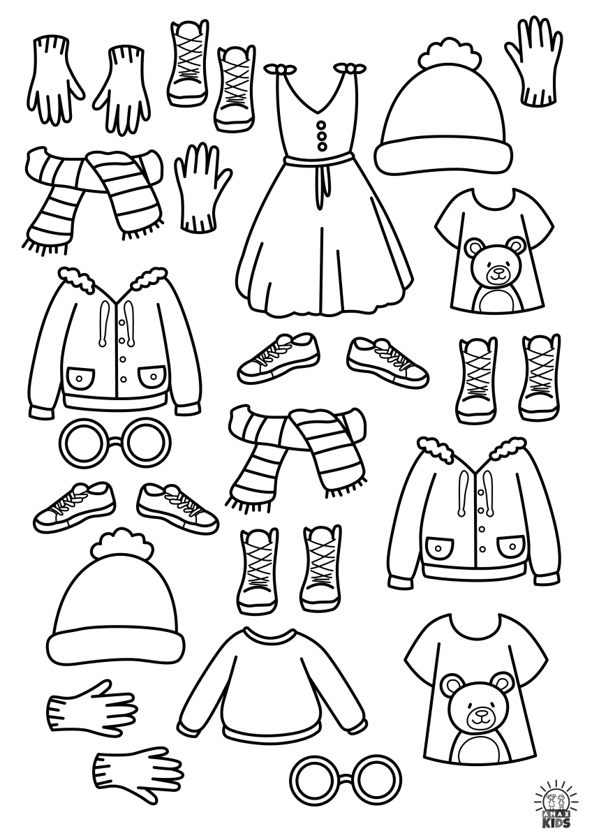 Printable Dress Up Paper Dolls Family Amax Kids Worksheets Library