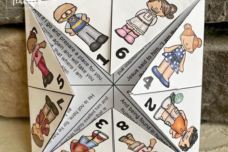 Printable Easter Finger Puzzle With Bible Verses