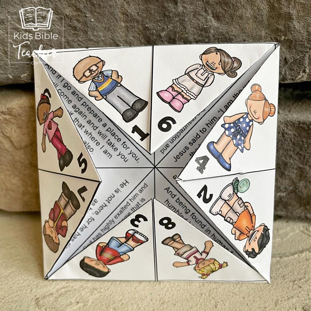 Printable Easter Finger Puzzle With Bible Verses