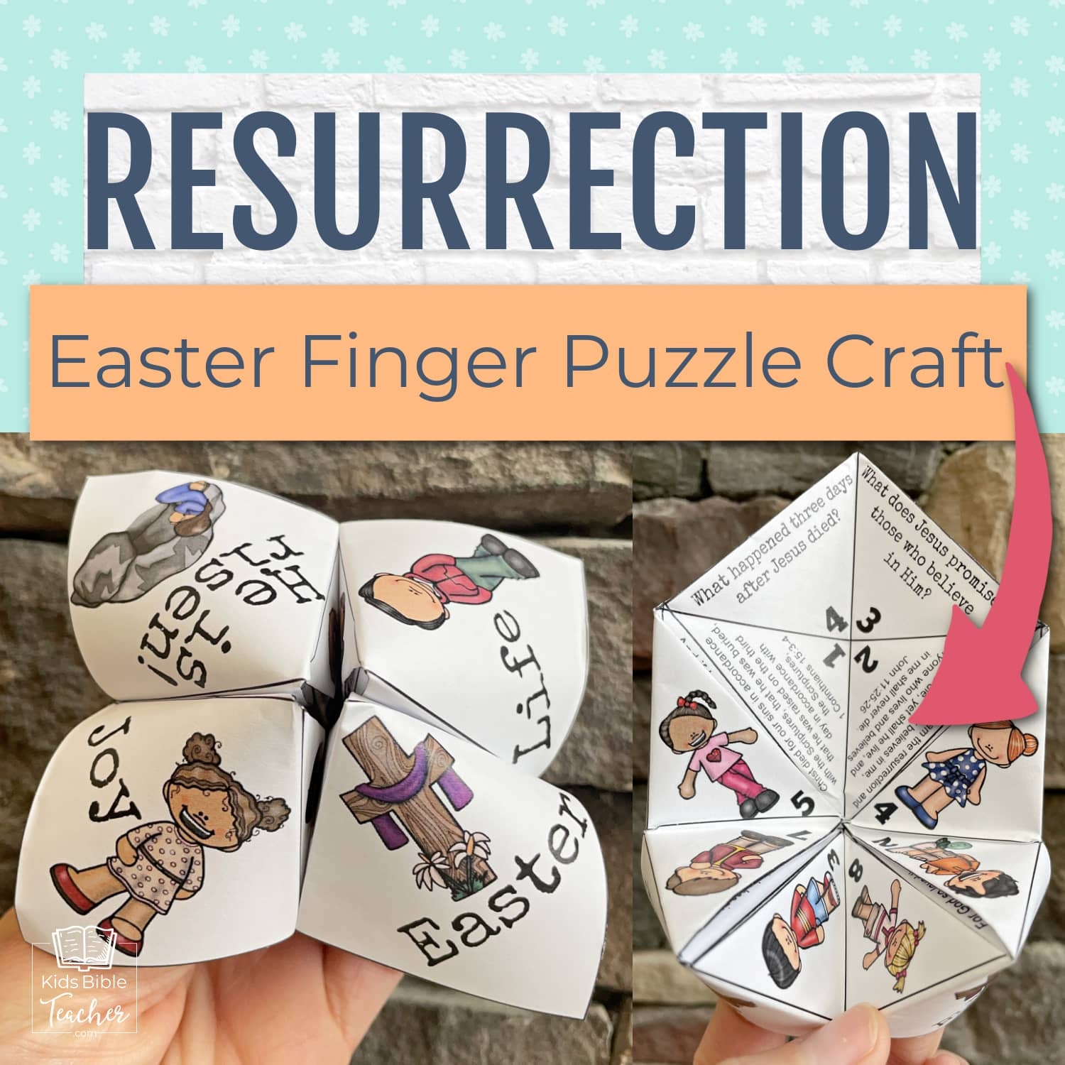 Printable Easter Finger Puzzle With Bible Verses