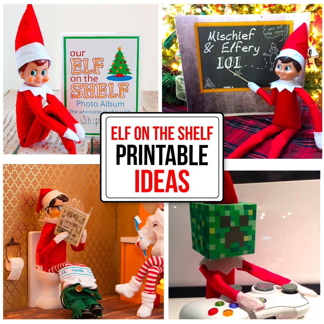 free elf on a shelf printables
