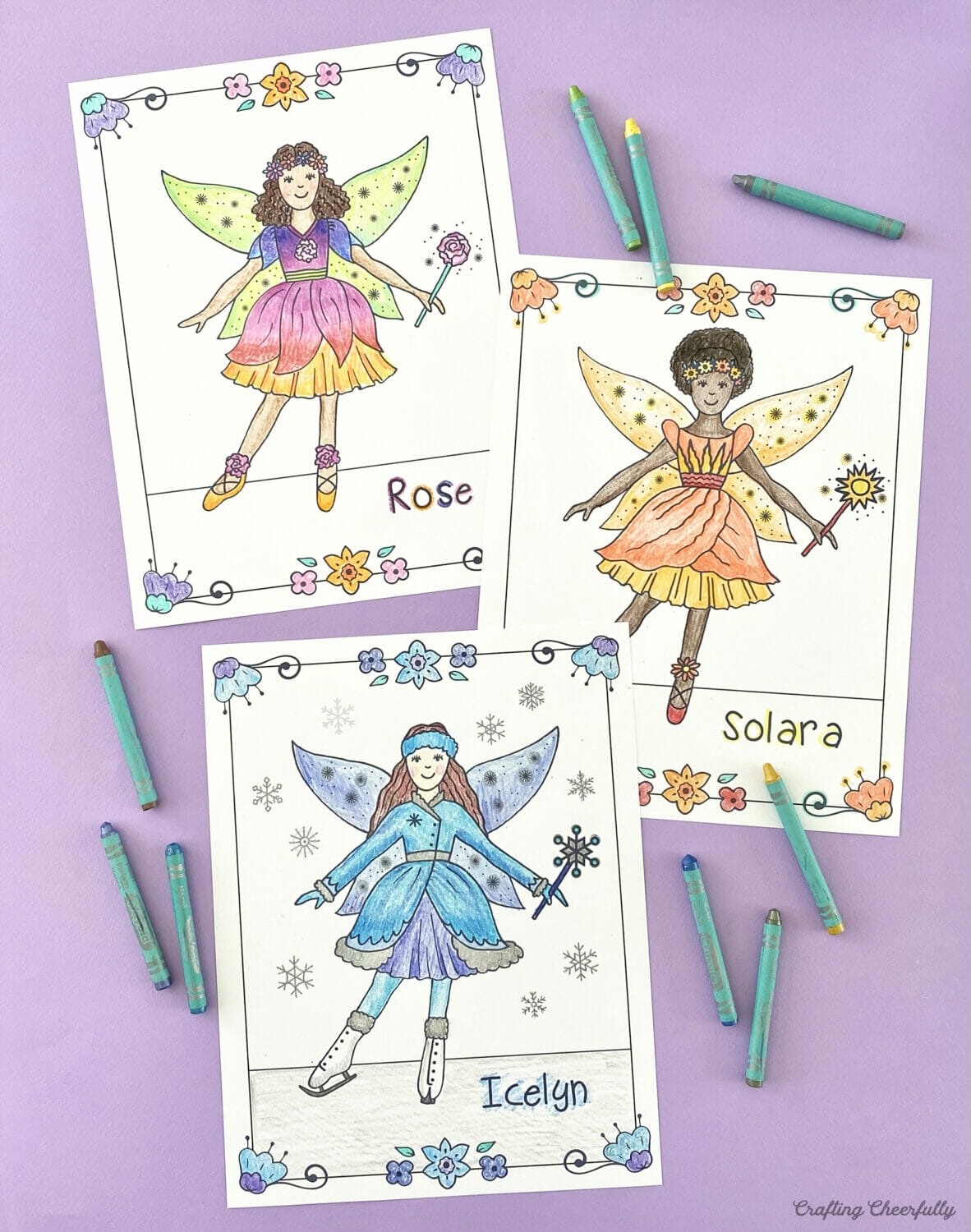 printable coloring pictures of fairies