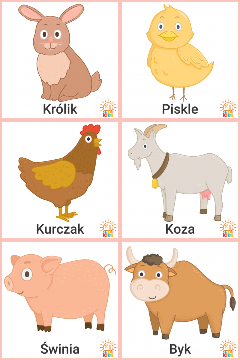printable farm animals
