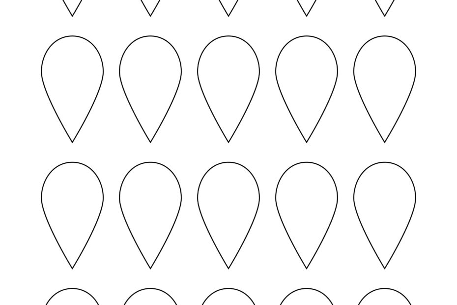 Printable Flower Petal Templates For Making Paper Flowers