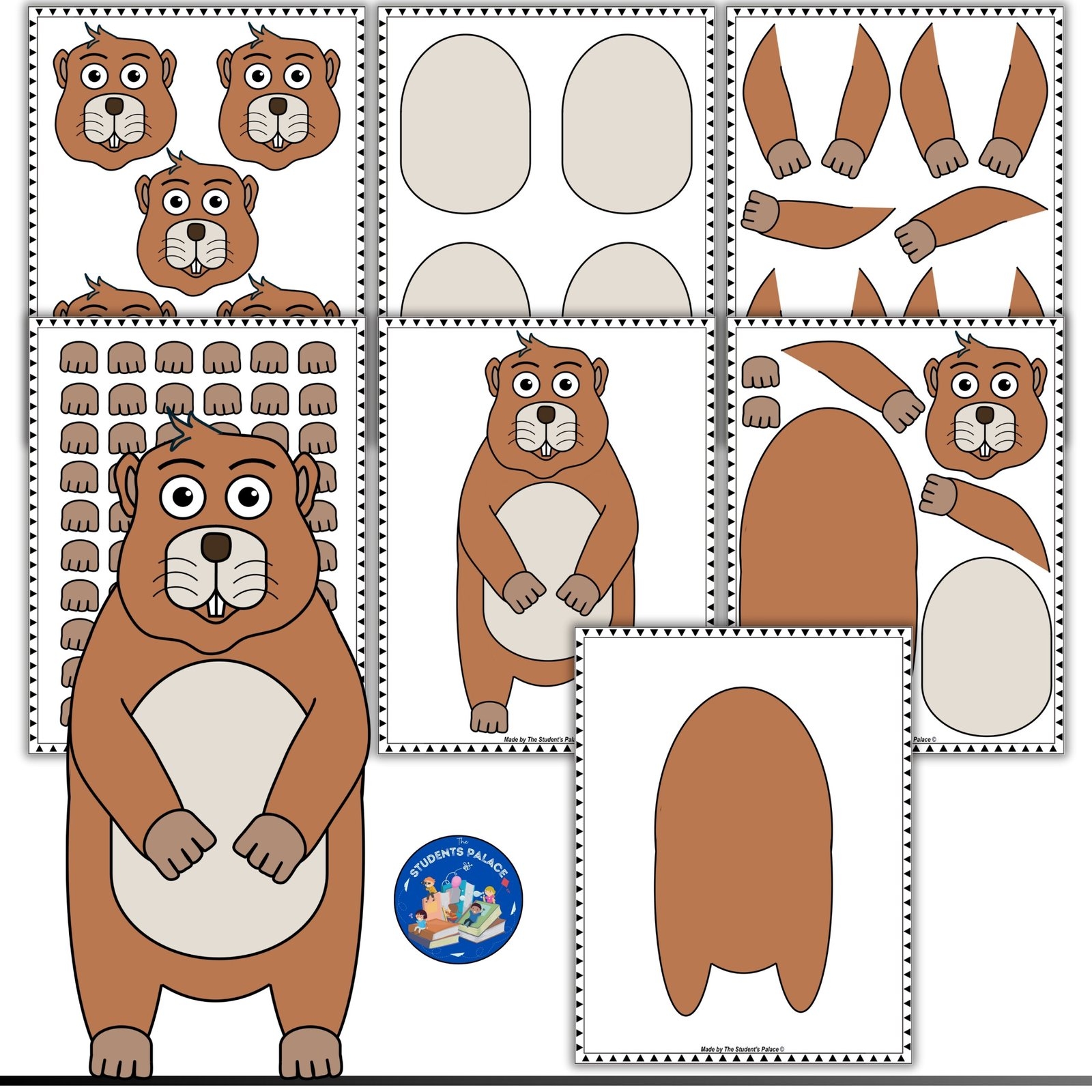Printable Groundhog Day Craft Fun February Bulletin Board Activity The Student s Palace