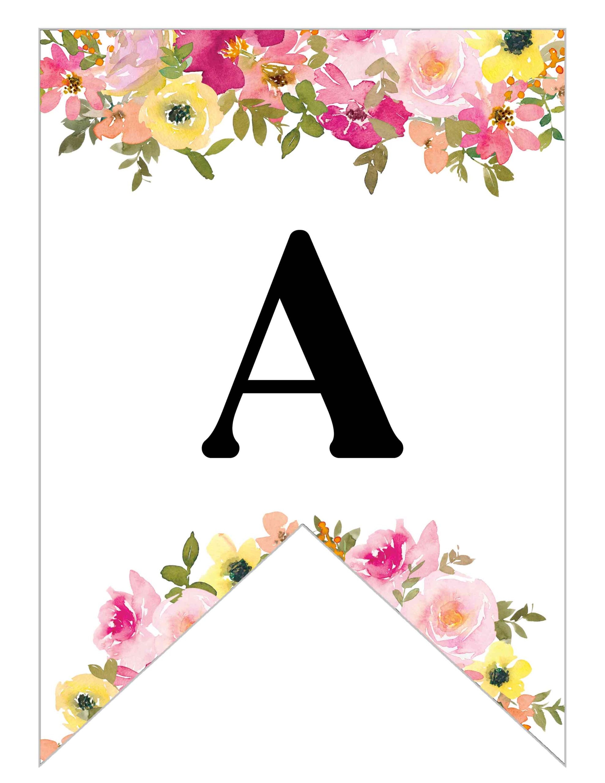 Printable Letters Banner Printable Party Favors