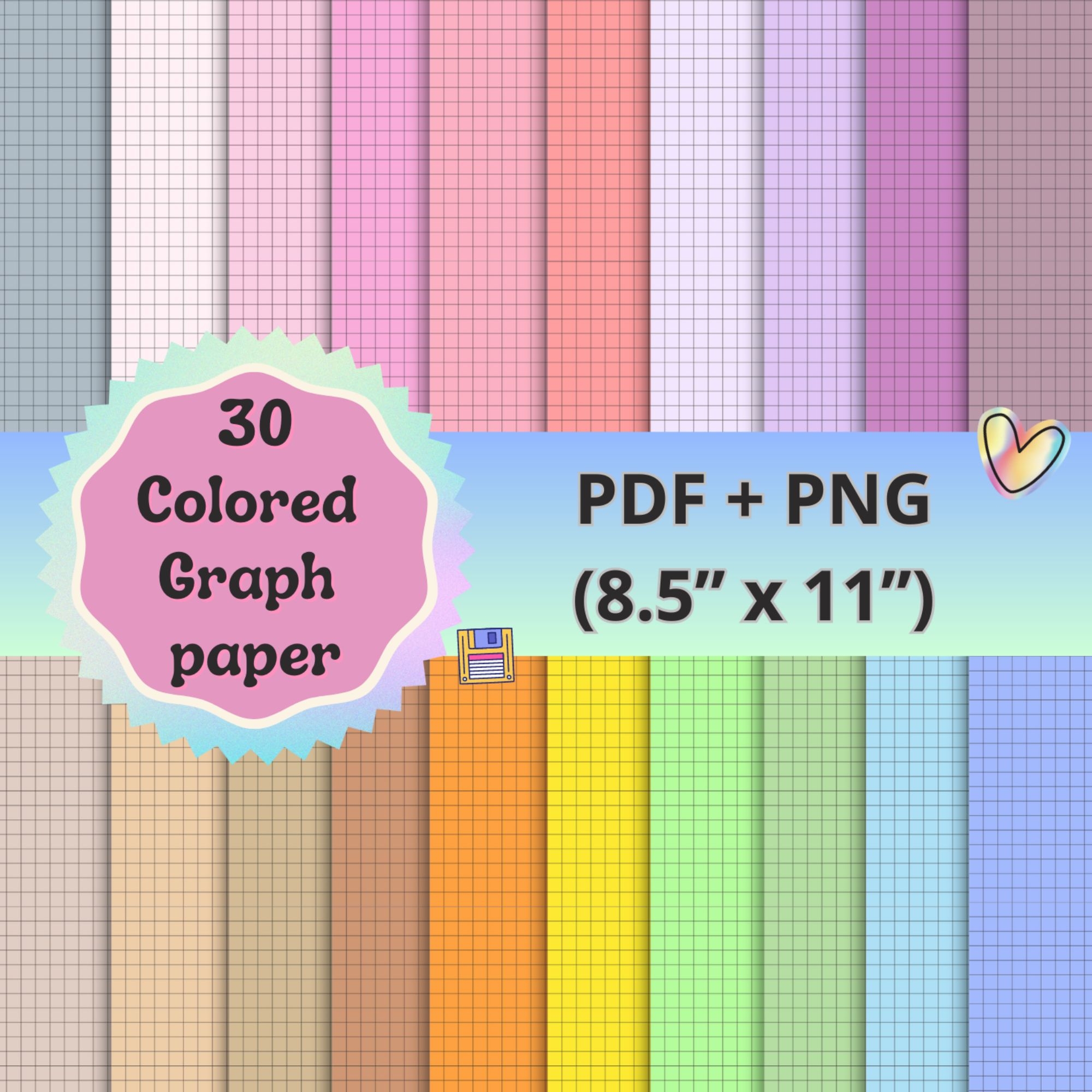 graph paper 8.5 x 11 printable