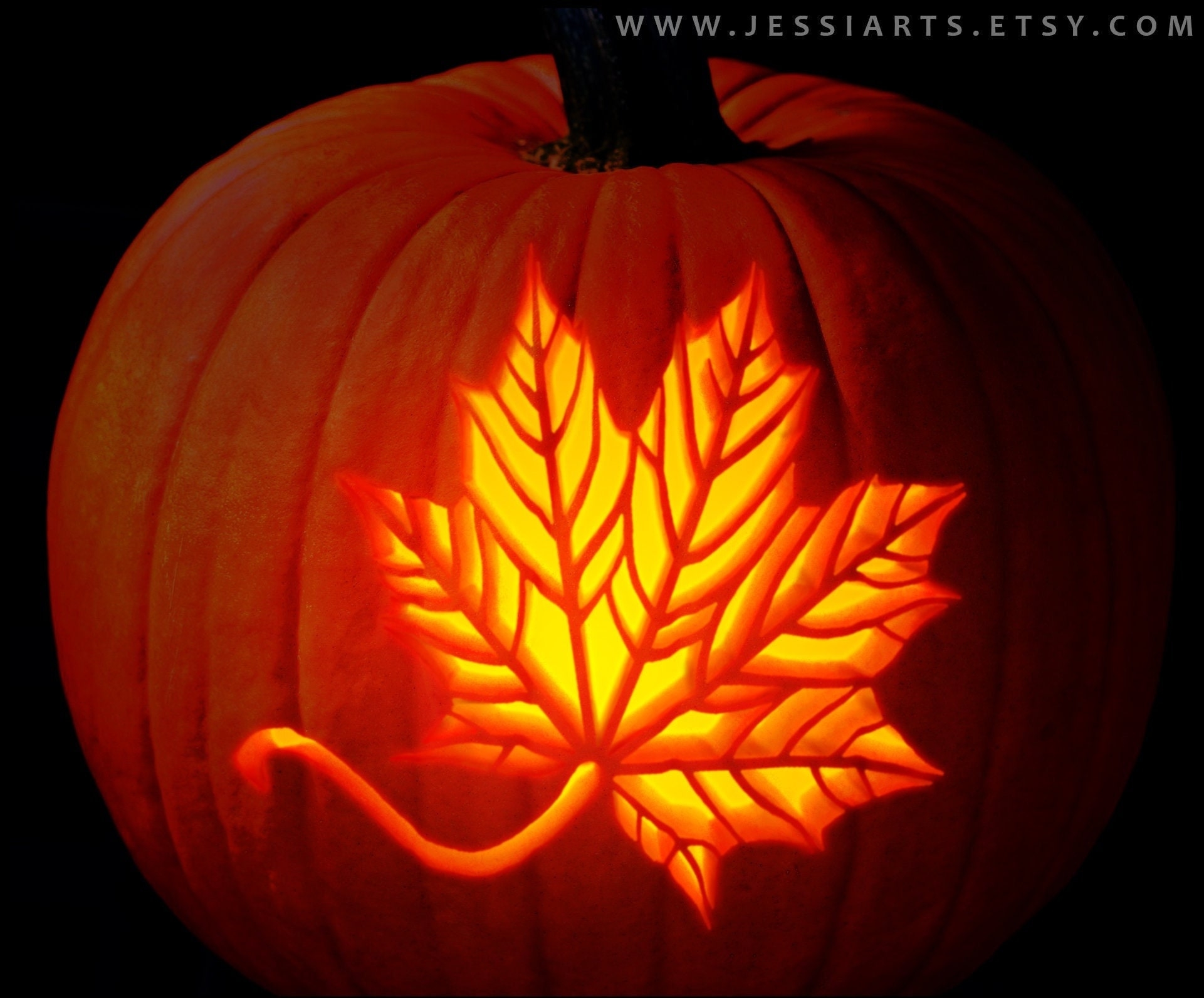 pumpkin leaf template printable