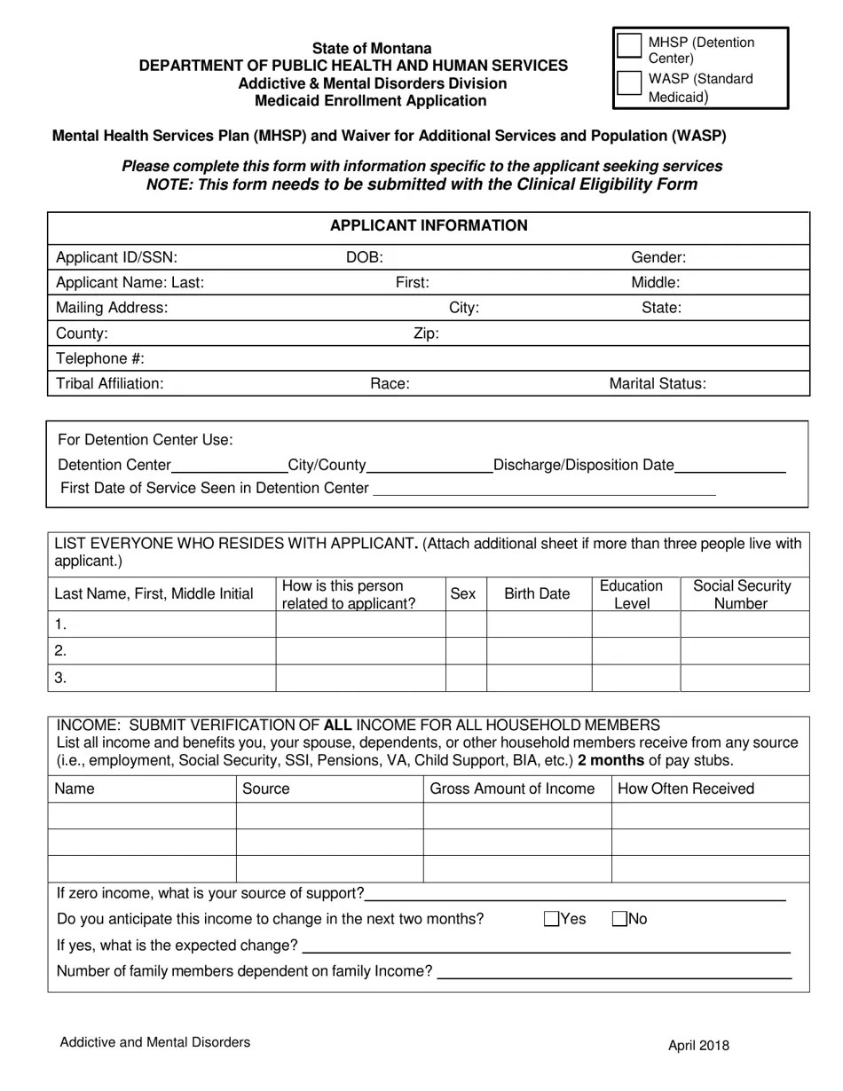 Printable Medicaid Application Form Printable Party Favors