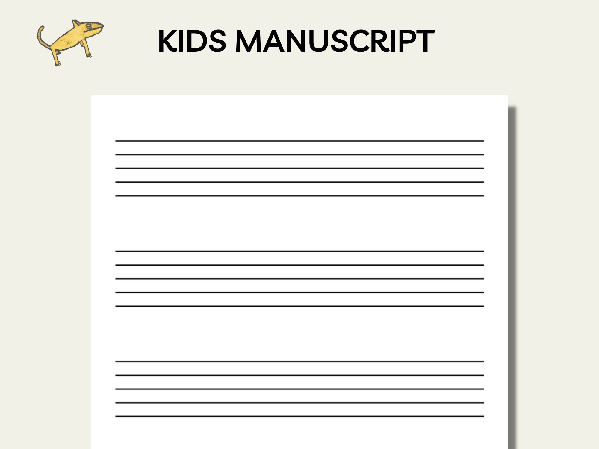 Printable Music Manuscript Kids Music Paper Large Staff Paper Worksheets Library