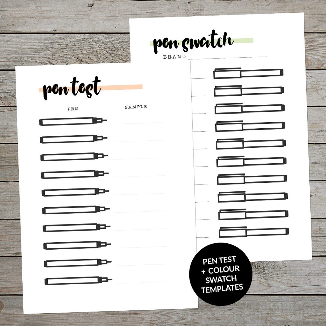 printable pens