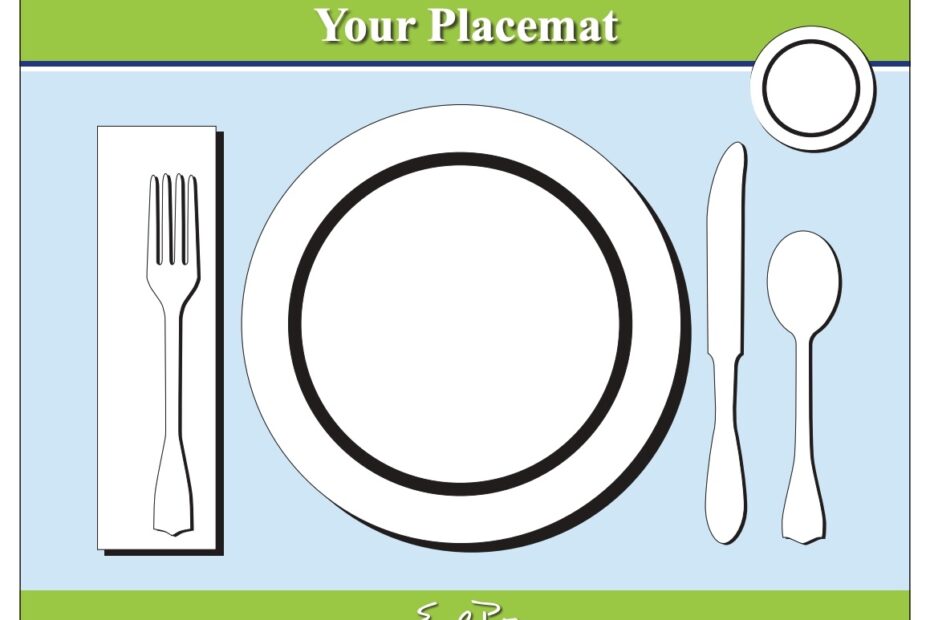 Printable Placemat For Learning How To Set The Table Emily Post
