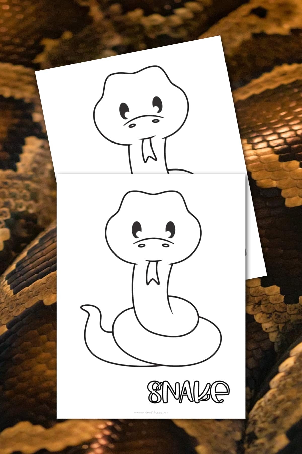 printable snake coloring pages