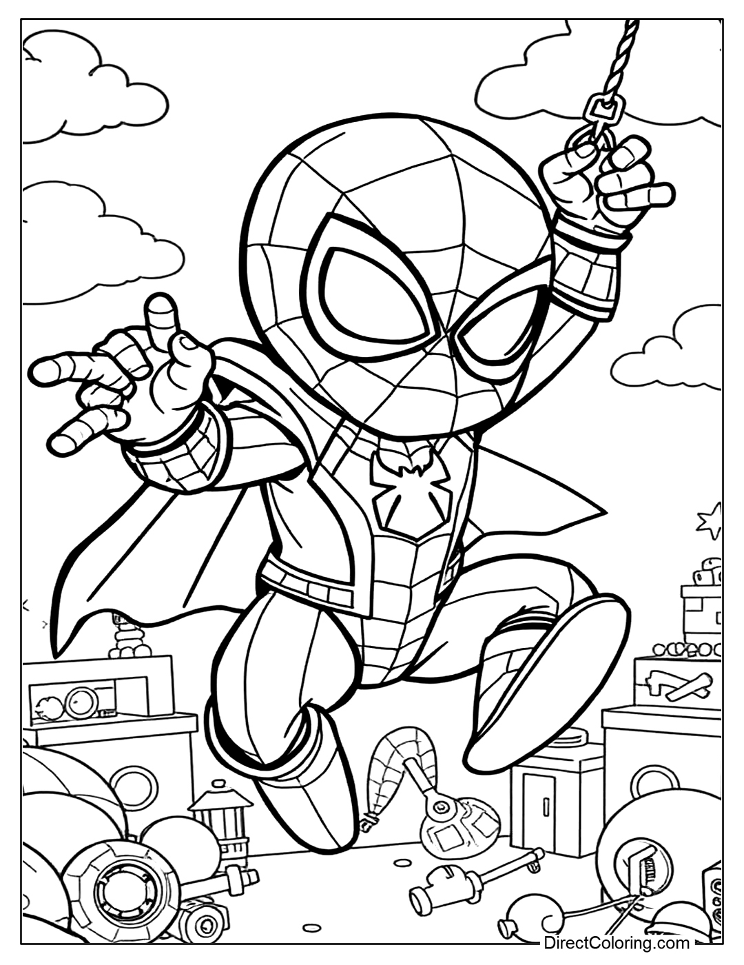 spiderman pictures to color