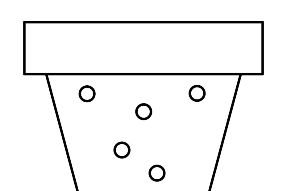 Printable Template Flower Pot For Mother s Day Crafts For Kids