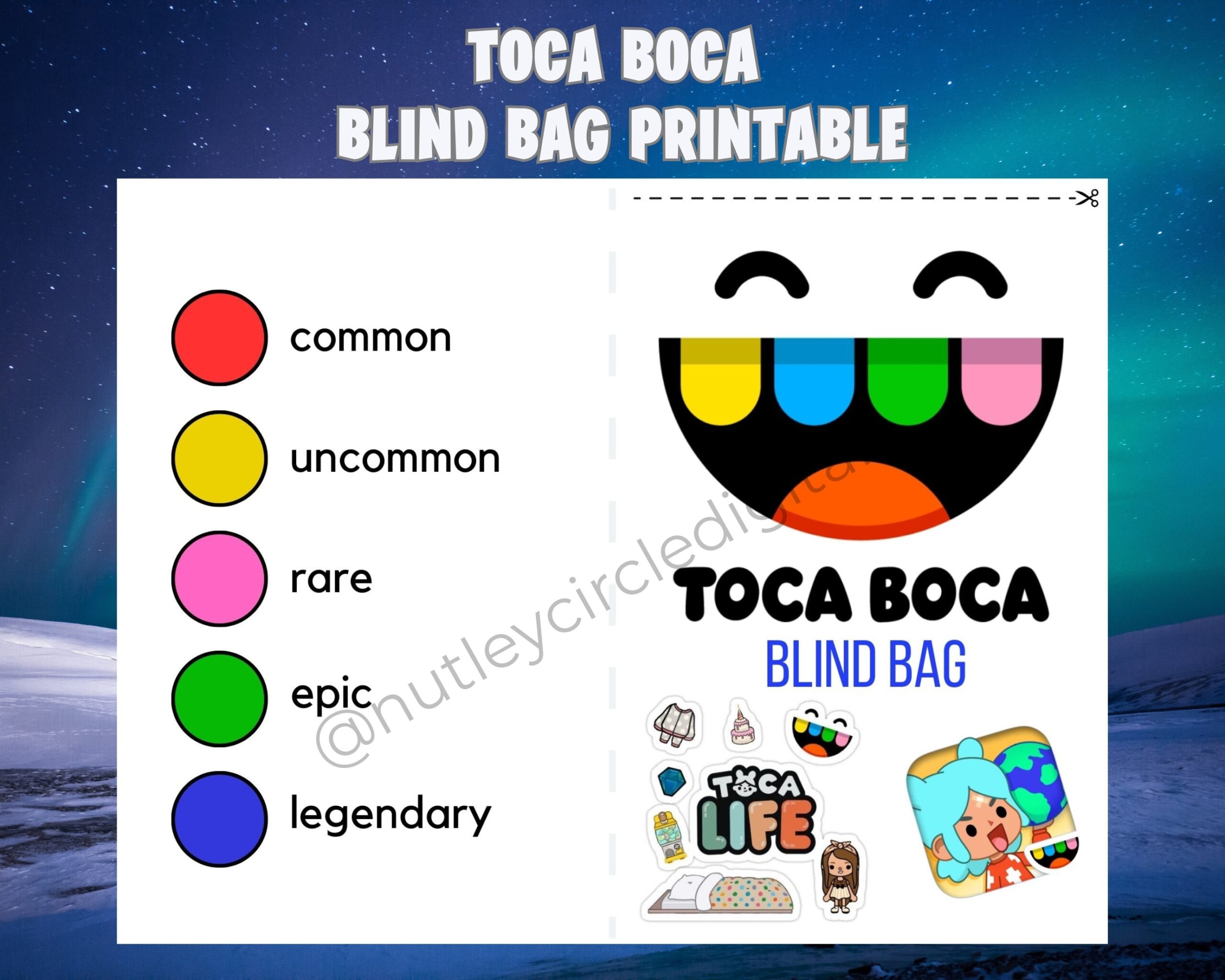 Printable Toca Boca Inspired Printable Blind Bags Fun And Creativity For Toca Life World Fans BONUS Paper Doll Printable Etsy UK